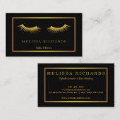 Berufliche Eyelashes Makeup Artist Visitenkarte (Vorne/Hinten)