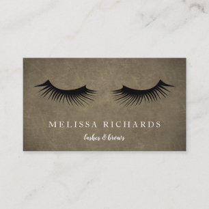 Berufliche Eyelashes Makeup Artist Visitenkarte