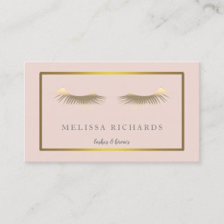 Berufliche Eyelashes Makeup Artist Visitenkarte