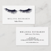 Berufliche Eyelashes Makeup Artist Visitenkarte (Vorne/Hinten)