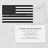 Berufliche Fahne der dünnen grauen Linie Visitenkarte (Vorne/Hinten)