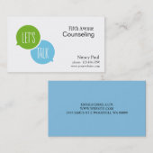 Berufliche Familie, Ehe, Jugendberatung Visitenkarte (Vorne/Hinten)