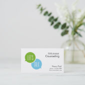 Berufliche Familie, Ehe, Jugendberatung Visitenkarte (Stehend Vorderseite)