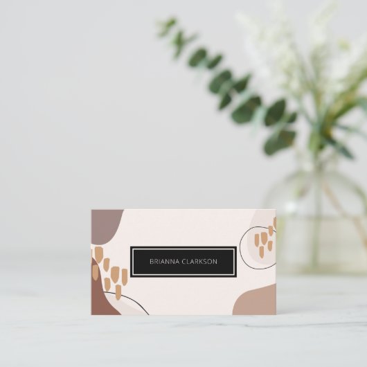 Berufliche Farbe der modernen Art Earth Visitenkarte (Stehend Vorderseite)