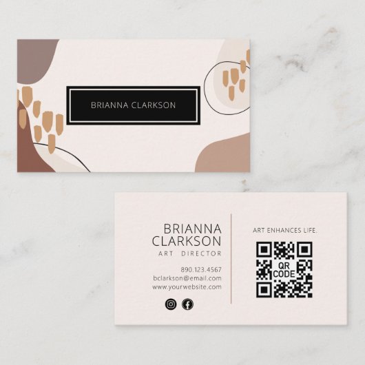 Berufliche Farbe der modernen Art Earth Visitenkarte (Vorne/Hinten)