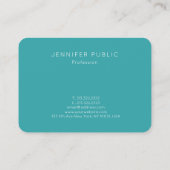 Berufliche Farben für Minimalistische Trend Vorlag Visitenkarte (Rückseite)