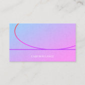 Berufliche, farbenfrohe Kunst, Ombre Modern Visitenkarte (Vorderseite)