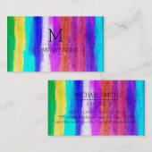 Berufliche Farbige Monografie aus modernem Holz #1 Visitenkarte (Vorne/Hinten)
