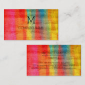 Berufliche Farbige Monografie aus modernem Holz #1 Visitenkarte (Vorne/Hinten)