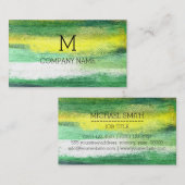 Berufliche Farbige Monografie aus modernem Holz #2 Visitenkarte (Vorne/Hinten)