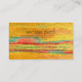 Berufliche Farbige Monografie des modernen Holzes Visitenkarte (Rückseite)