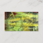 Berufliche Farbige Monografie des modernen Holzes  Visitenkarte (Rückseite)