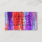 Berufliche Farbige Monografie des modernen Holzes Visitenkarte (Rückseite)