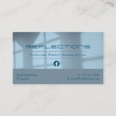 Berufliche Fensterreinigung Business Car Visitenkarte (Vorderseite)