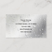 Berufliche Fensterreinigung Visitenkarte (Rückseite)