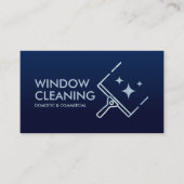 Berufliche Fensterreinigungsdienste Visitenkarte (Vorderseite)