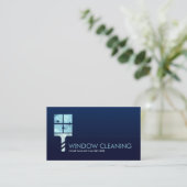 Berufliche Fensterreinigungsdienste Visitenkarte (Stehend Vorderseite)