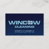 Berufliche Fensterreinigungsdienste Visitenkarte (Vorderseite)