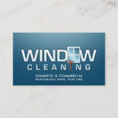 Berufliche Fensterreinigungsdienste Visitenkarte (Vorderseite)