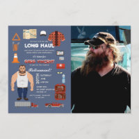 Berufliche Fernlastfahrer-Foto-Einladung