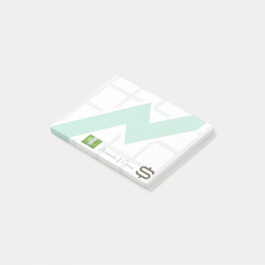 Berufliche Finanzpolitik Emojis Post-it Klebezettel (angewinkelt)