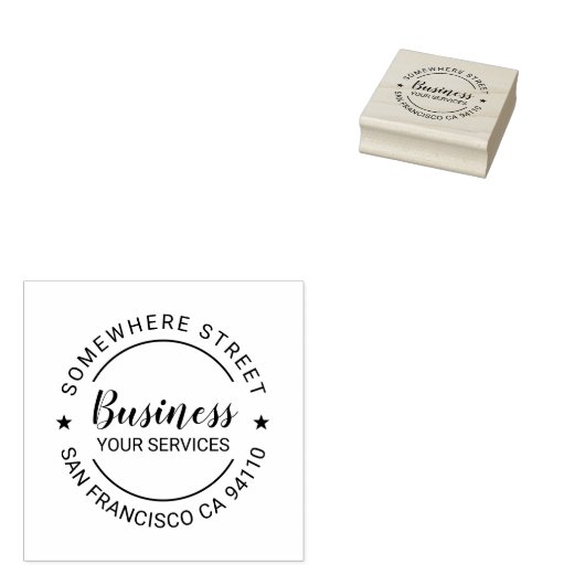 Berufliche Firmenadresse Gummistempel (Stempel)