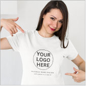 Berufliche Firmenlogos und Markenbezeichnungen ein T-Shirt