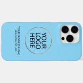 Berufliche Firmenlogos und Textfirmen Blau Case-Mate iPhone Hülle (Rückseite (Horizontal))