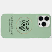 Berufliche Firmenlogos und Textfirmen Grün Case-Mate iPhone Hülle (Rückseite (Horizontal))