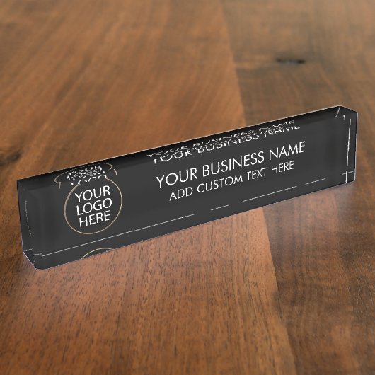 Berufliche Firmenlogos und Textfirmen Namensplakette (Seite)