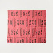 Berufliche Firmenlogos und Textfirmen - Rot Wandteppich (Vorderseite (Horizontal))