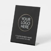 Berufliche Firmenlogos und Textfirmen Sockelschild (Vorderseite)