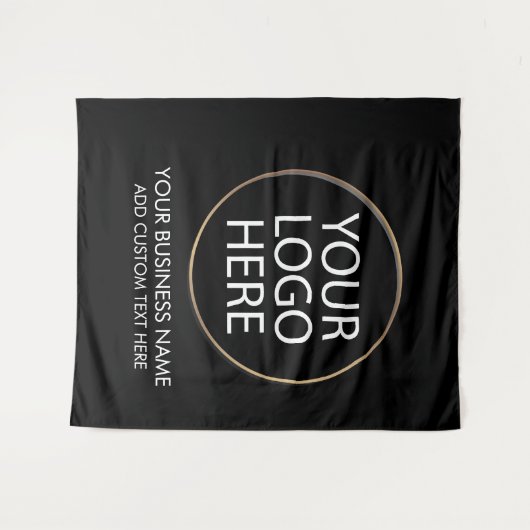 Berufliche Firmenlogos und Textfirmen Wandteppich (Vorderseite (Horizontal))