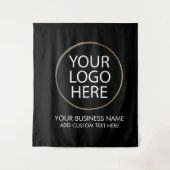 Berufliche Firmenlogos und Textfirmen Wandteppich (Vorderseite)