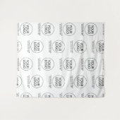 Berufliche Firmenlogos und Textfirmen Wandteppich (Vorderseite (Horizontal))