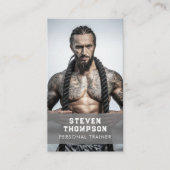 Berufliche Fitness Coach QR Code Social Media Visitenkarte (Vorderseite)