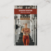 Berufliche Fitness Foto Social Media-Einfluss Visitenkarte (Vorderseite)