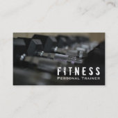 Berufliche Fitness Personal Trainer Dumbell Visitenkarte (Vorderseite)