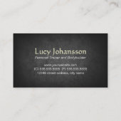 Berufliche Fitness Personal Trainer Muskel Visitenkarte (Rückseite)