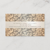Berufliche florale Wirbel Visitenkarte (Rückseite)