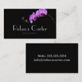 Berufliche Floristen-Geschäfts-Karten-Orchidee Visitenkarte (Vorne/Hinten)