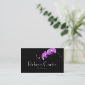 Berufliche Floristen-Geschäfts-Karten-Orchidee Visitenkarte (Stehend Vorderseite)