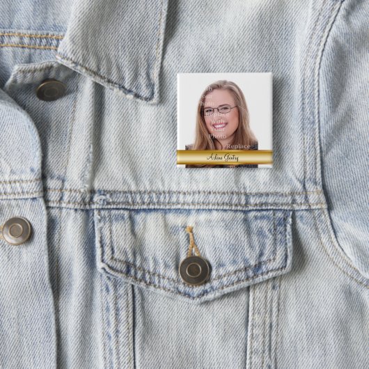 Berufliche Foto-Abzeichen Button (Beispiel)