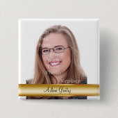 Berufliche Foto-Abzeichen Button (Vorderseite)