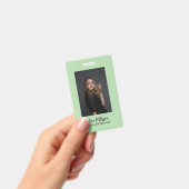 berufliche Foto QR-Website E-Mail sozial modern Ausweis (Handheld)