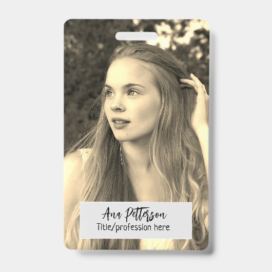 berufliche Foto QR-Website E-Mail sozial modern Ausweis (Vorderseite)