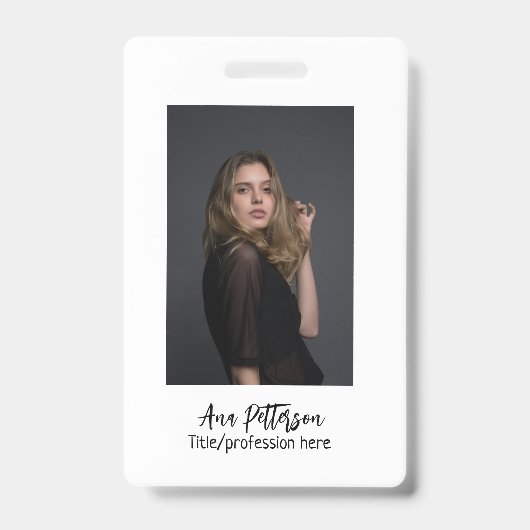 berufliche Foto QR-Website E-Mail sozial modern Ausweis (Vorderseite)