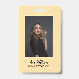 berufliche Foto QR-Website E-Mail sozial modern Ausweis