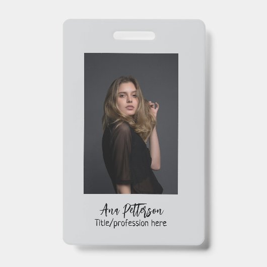 berufliche Foto QR-Website E-Mail sozial modern Ausweis (Vorderseite)