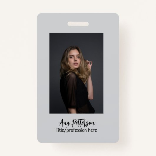 berufliche Foto QR-Website E-Mail sozial modern Ausweis (Vorderseite)